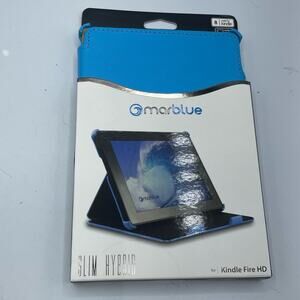 Kindle Fire HD Blue Slim Hybrid Case Marblue